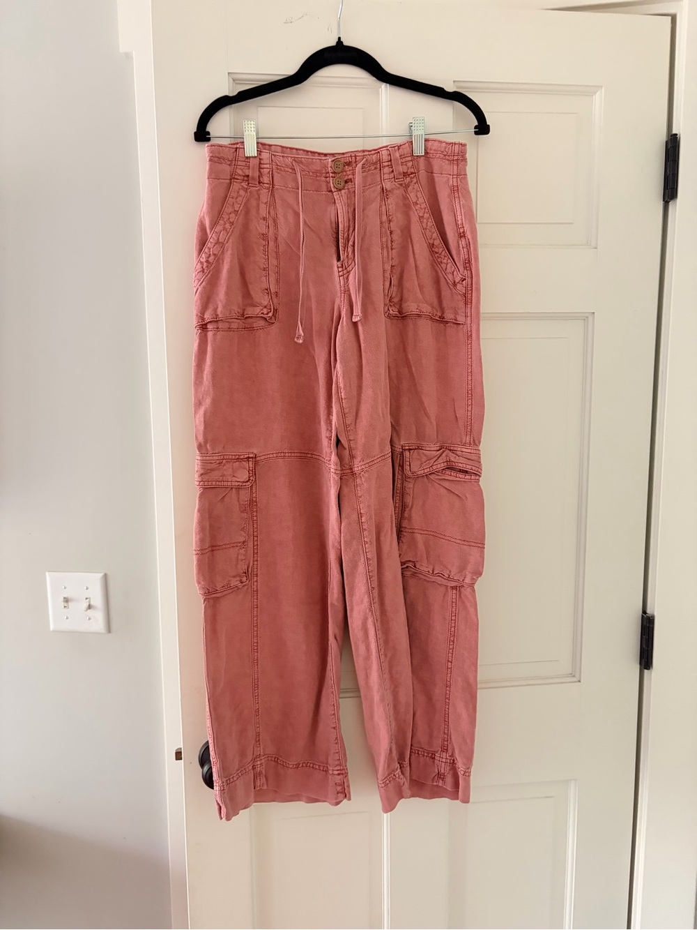 Pilcro Pink light weight  Button Front Shorts